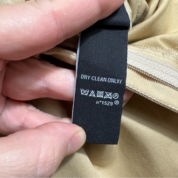 Ralph Lauren Black Label Women's Wool Blend Tan Trouser Career Pants 12 Stretch - Picture 12 of 12